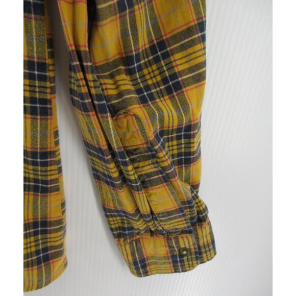 Garbstore Shirt Medium Flannel Button Down Plaid Western Workwear - Picture 3 of 11